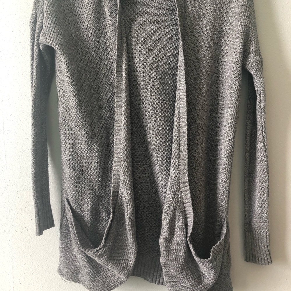 Gray cardigan